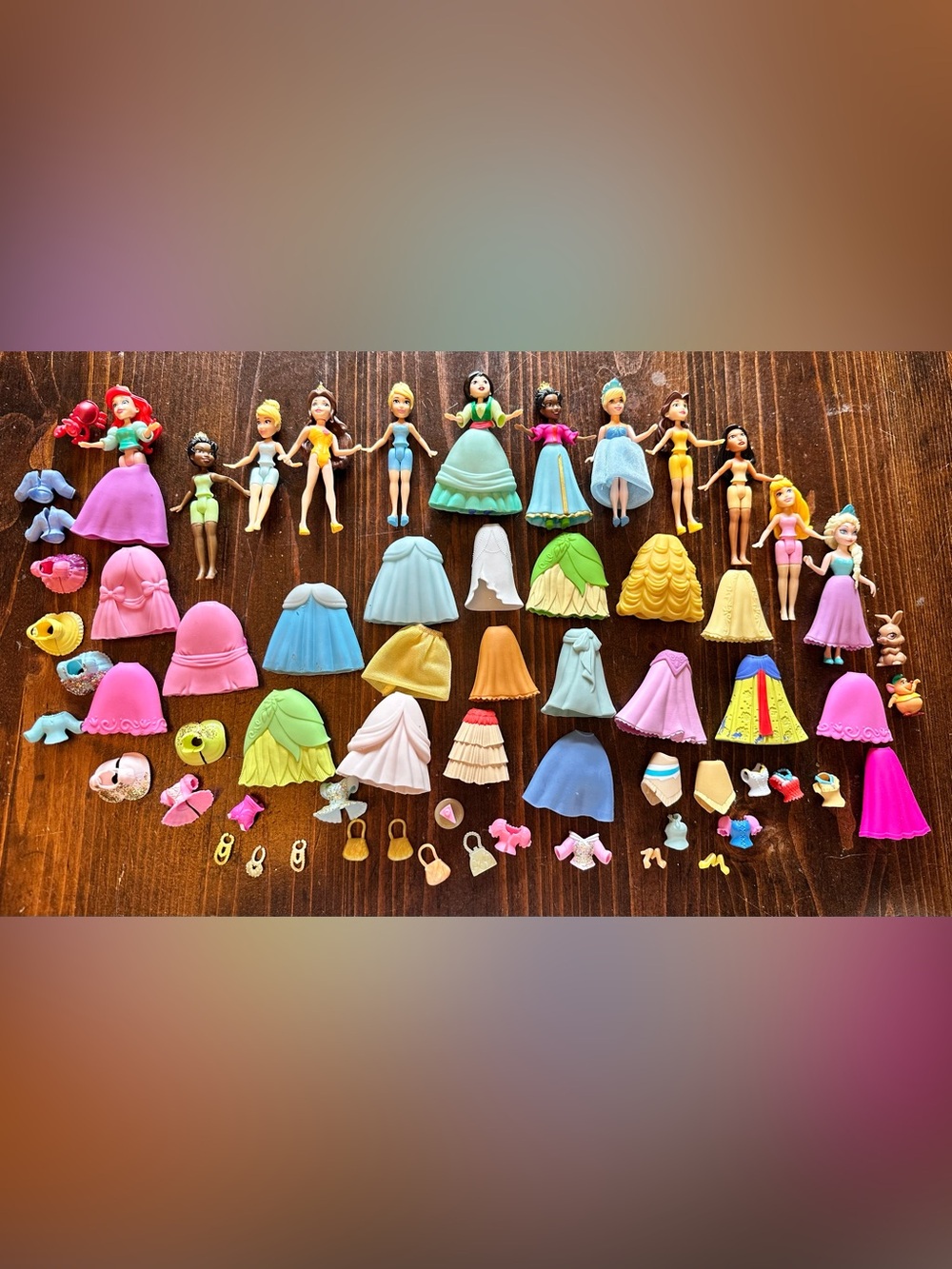 Disney Princess mini dress up dolls